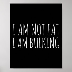 Poster Je Ne Suis Pas Gros Je Vraiment Fitness Bodybuildi