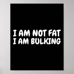 Poster Je Ne Suis Pas Gros Je Vraiment Fitness Bodybuildi