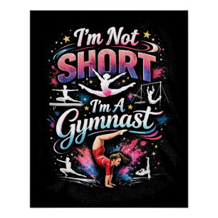 Poster Je ne suis pas petite, je suis gymnaste