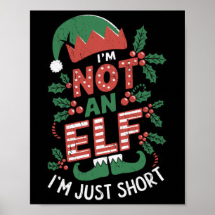 Poster Je ne suis pas un elfe court je ne suis pas un elf