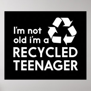 Poster Je ne suis pas vieux, je suis un adolescent
