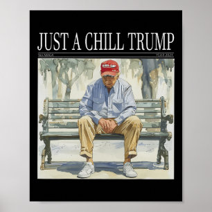 Poster Je Ne Suis Qu'Un Gâteau Trump Drôle Gâteau Mème