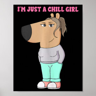 Poster Je ne suis qu'une fille de frissons mème drôle Chi