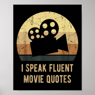 Poster Je Parle Citations De Film Fluent Citations Vintag