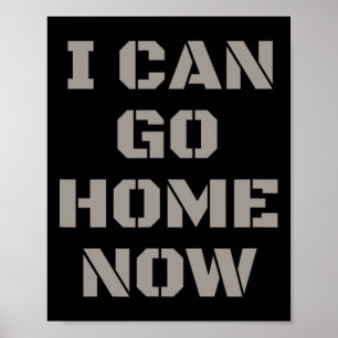 Poster Je Peux Aller À La Maison Maintenant Gym Entraînem