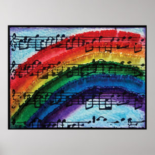 Poster Je Peux Chanter Un Arc En Ciel