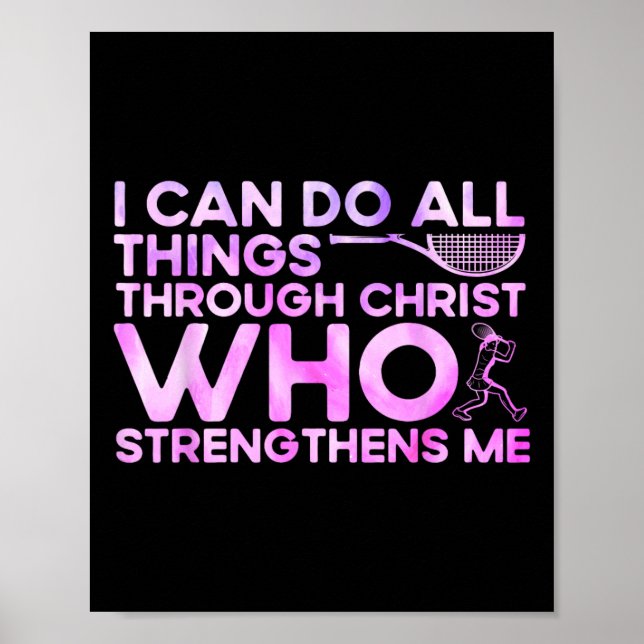 Poster Je Peux Faire Tout Par Le Christ Qui Renforce (Devant)