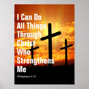 Poster Je peux faire toutes choses par Christ qui me fort