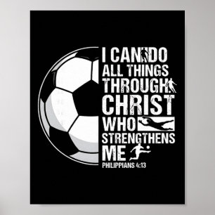 Poster Je peux faire toutes choses par Christ Verset de f