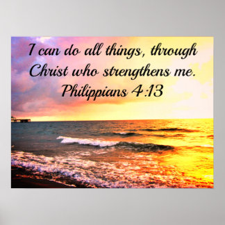POSTER JE PEUX FAIRE TOUTES LES CHOSES PAR LE CHRIST QUE