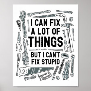 Poster Je peux réparer beaucoup de choses mais je ne peux