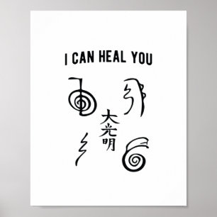 Poster Je peux te guérir  Cadeau Reikimaster Reiki