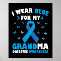 Je Porte Du Bleu Pour Mon Grand-Mère Sensibilisati