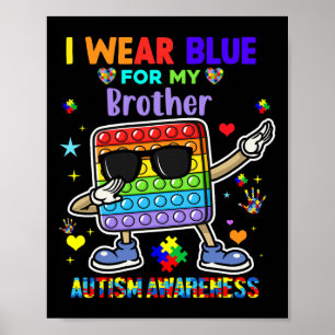 Poster Je Porte Du Bleu Pour Mon Mois De Sensibilisation 