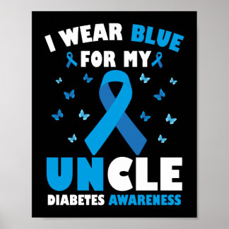 Poster Je Porte Du Bleu Pour Mon Oncle Sensibiliser Au Di
