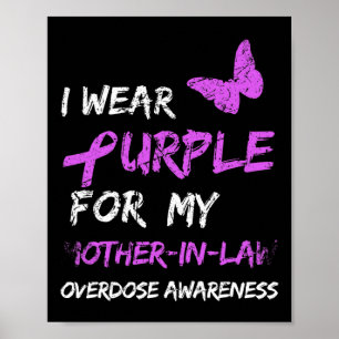 Poster Je Porte Du Purple Pour Ma Sensibilisation À La Su