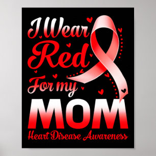 Poster Je Porte Du Rouge Pour Ma Mère Sensibilisation Aux