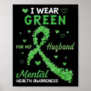 Poster Je Porte Du Vert Pour Les Prix De Santé Mentale De
