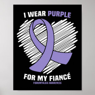 Poster Je Porte Du Violet Pour Ma Fiance Fibromyalgie Sen