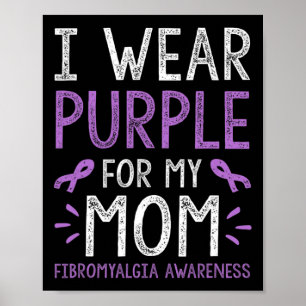 Poster Je Porte Du Violet Pour Ma Mère Sensibilisation À 
