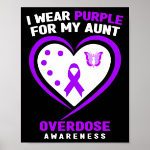 Poster Je Porte Du Violet Pour Ma Tante Sensibilisation À