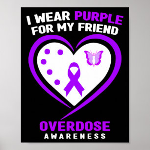 Poster Je Porte Du Violet Pour Mon Ami Sensibilisation À 