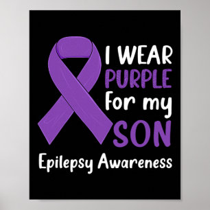 Poster Je porte du violet pour mon fils Sensibilisation à