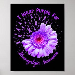 Poster Je Porte Du Violet Pour Survivant De Sensibilisati