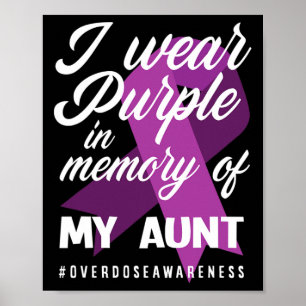 Poster Je Porte Le Violet En Mémoire Pour Ma Tante Surdos