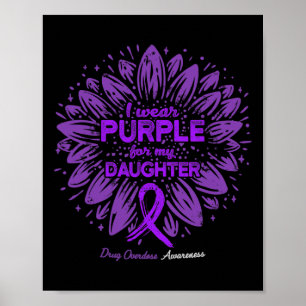 Poster Je Porte Le Violet Pour La Fille Tournesol Drogue