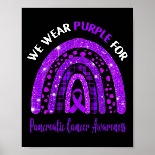 Poster Je Porte Le Violet Pour La Sensibilisation Au Canc
