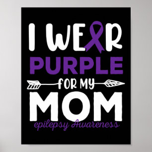 Poster Je Porte Le Violet Pour Ma Mère Citations De Sensi