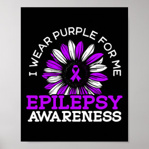 Poster Je Porte Le Violet Pour Moi Epileptique Séizure Ep