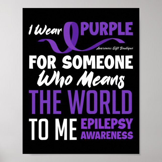 Poster Je Porte Le Violet Pour Quelqu'Un Qui Signifie Épi (Devant)