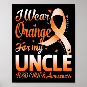 Poster Je Porte Orange Pour Mon Oncle Rsd Crps Sensibilis
