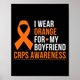 Poster Je Porte Orange Pour Mon Petit-Ami Rsd Crps Sensib