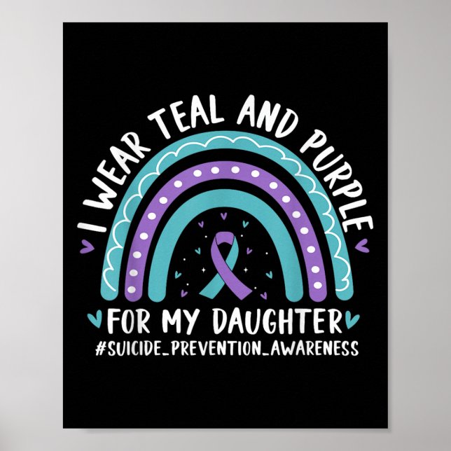 Poster Je Porte Turquoise &amp ; Purple Pour La Fille Sui (Devant)