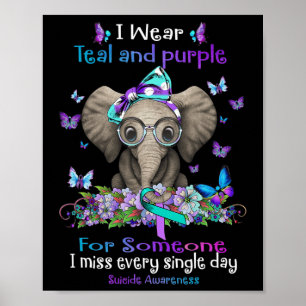 Poster Je Porte Un Éléphant De Sensibilisation Au Suicide