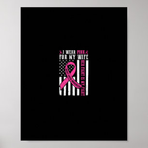 Poster Je Porte Une Femme Rose Cancer Du Sein Sa Lutte Es