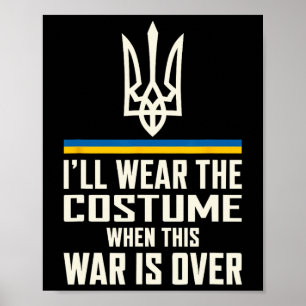 Poster Je porterai ce costume Citation Zelensky Soutien à