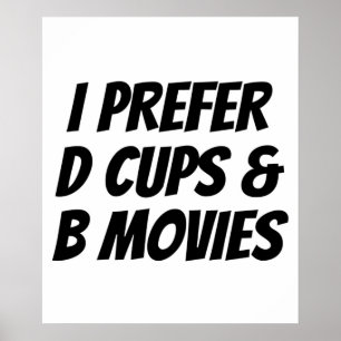 Poster Je Préfère D Tasses B Films Drôle Cadeau