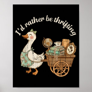 Poster Je préfère faire du shopping de seconde main avec