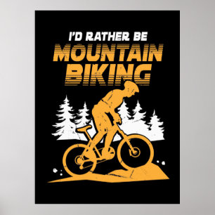 Poster Je Préférerais Faire Du VTT