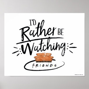 Poster Je préférerais regarder FRIENDSMC