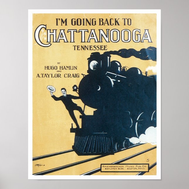 Poster Je retourne au Chattanooga Tennessee Songbook C (Devant)