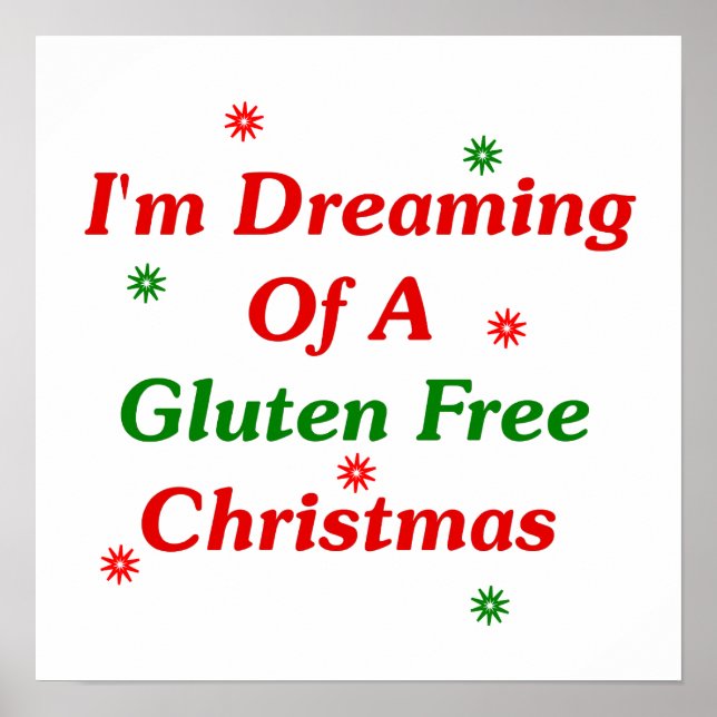 Poster Je rêve d'un Noël sans gluten (Devant)