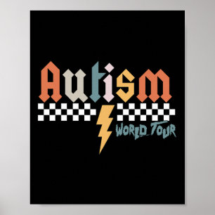 Poster Je Rock Spectrum Autism World Tour Autism Aware
