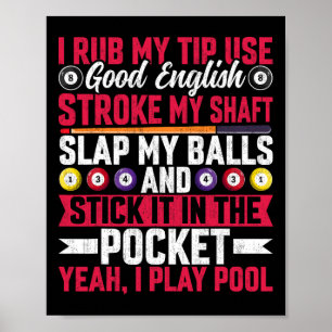 Poster Je Rub Mon Conseil Utiliser Bon Anglais - Funny Po