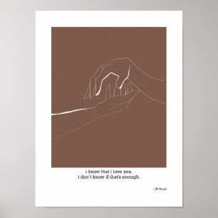 Poster Je Sais Que Je T'Aime