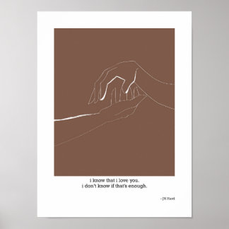 Poster Je Sais Que Je T'Aime